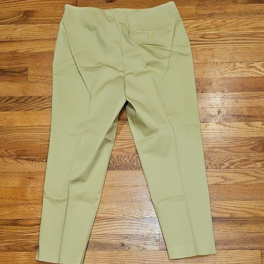 Emma James Women's Olive Green Stretch Pants - Picture 3 of 3